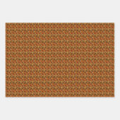 幾何学的紅葉 ラッピングペーパーシート (正面3)