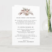 幾何学的素朴バラ金ゴールドフローラ折り結婚曲げ プログラム (裏面)