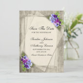 幾何学的素朴パンジー日付の保存 セーブザデート (スタンド正面)