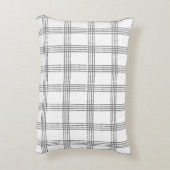 幾何学的素朴ミニマモダンリストプレイド アクセントクッション (裏面(縦))