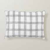 幾何学的素朴ミニマモダンリストプレイド アクセントクッション (裏面)