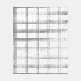 幾何学的素朴ミニマモダンリストプレイド フリースブランケット