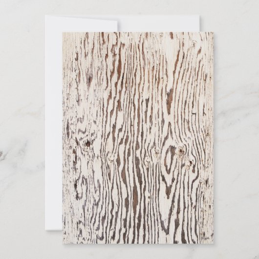 幾何学的素朴木目40th誕生日ディナー 招待状 (裏面)