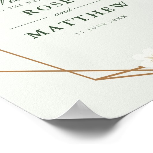 幾何学的結婚フローラ徴候 ポスター (角)