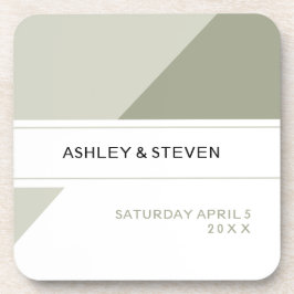 幾何学的結婚式の引き出物 コースター