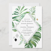 幾何学的結婚林 招待状 (正面)