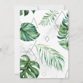 幾何学的結婚林 招待状 (裏面)