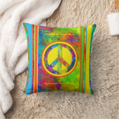 [幾何学的絞り染め]モダンのストライプ クッション (ブランケット)