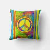 [幾何学的絞り染め]モダンのストライプ クッション (裏面)