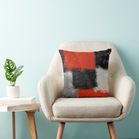 幾何学的絵を描抽象芸術化粧枕 クッション (椅子)