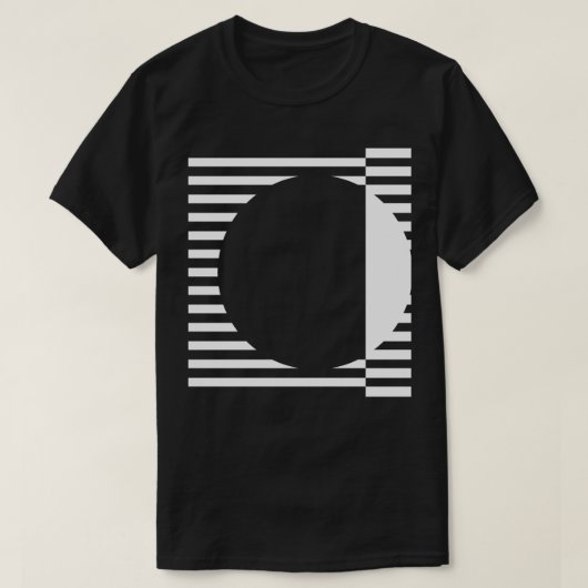 幾何学的線デザイン Tシャツ (デザイン正面)