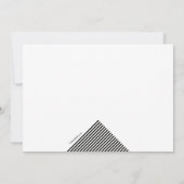 幾何学的背景写真の卒業招待状 招待状 (裏面)