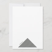 幾何学的背景誕生日招待状 招待状 (裏面)