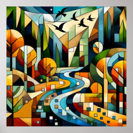 幾何学的自然 ポスター