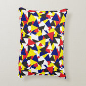 幾何学的航海のフラグパターン アクセントクッション (裏面(縦))