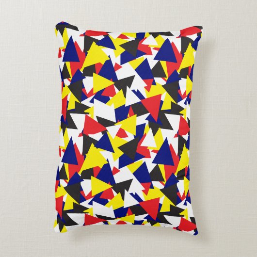 幾何学的航海のフラグパターン アクセントクッション (裏面(縦))