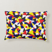 幾何学的航海のフラグパターン アクセントクッション (裏面)