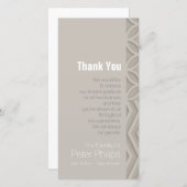 幾何学的色3の悔やみや弔慰を感謝していしています選んで下さい サンキューカード (正面/裏面)