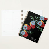 幾何学的花模様カラフル植物名プランナー プランナー手帳 (ディスプレー)