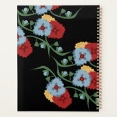 幾何学的花模様カラフル植物名プランナー プランナー手帳 (裏面)