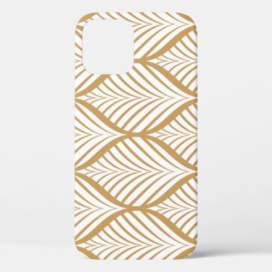 幾何学的葉ヴィンテージシームレスイラストレーション Case-Mate iPhoneケース (裏面)