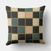 幾何学的装飾用クッションミッドセンチュリーモダンデコール クッション (裏面)