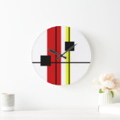 幾何学的設計 ラージ壁時計 (ホーム)