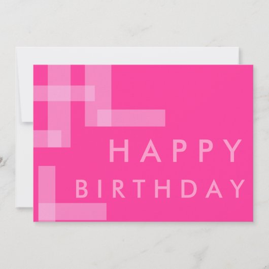 幾何学的誕生日招待状 招待状 (正面)