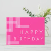 幾何学的誕生日招待状 招待状 (スタンド正面)