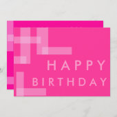 幾何学的誕生日招待状 招待状 (正面/裏面)