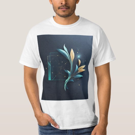 幾何学的調和はっきりした：グラフィックの探索 Tシャツ (正面)