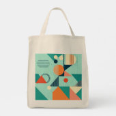 幾何学的調和食料品トート トートバッグ (裏面)