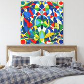 幾何学的調和 キャンバスプリント (インサイチュ (寝室))