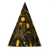 幾何学的調和:デジタルオーナメントデザイン パーティーハット (左)