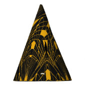 幾何学的調和:デジタルオーナメントデザイン パーティーハット (右)