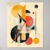 幾何学的調和: ミッドセンチュリー モダン フュージョン ポスター (正面)