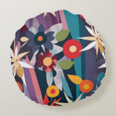 幾何学的調和 ラウンドクッション (裏面)