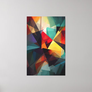 幾何学的調和-抽象芸術キャンバス印刷 キャンバスプリント