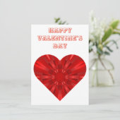 幾何学的赤いハート シーズンカード (スタンド正面)