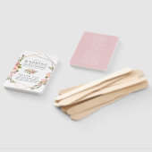 幾何学的赤面及びバラ金ゴールド結婚式 プログラム ハンドファン (組立なし)