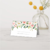 幾何学的赤面結婚フローラの座席表 プレイスカード (正面)