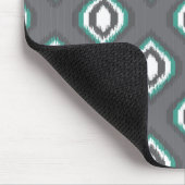 幾何学的逆イカット部分パターン マウスパッド (コーナー)