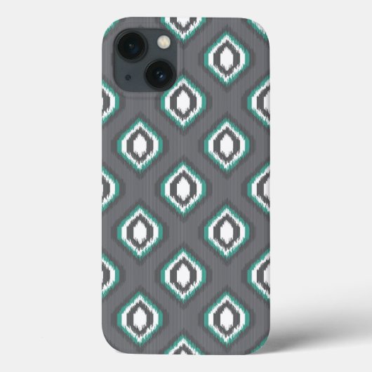幾何学的逆イカット部分パターン Case-Mate iPhoneケース (裏面)