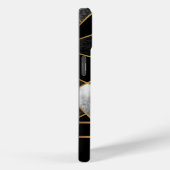 幾何学的金ゴールドと黒 Case-Mate iPhoneケース (裏面 / 右)