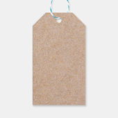 幾何学的金ゴールドクラフト印刷パステルピンクありがとう ギフトタグ (裏面)