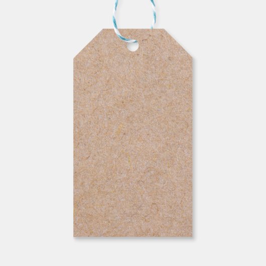 幾何学的金ゴールドクラフト印刷パステルピンクありがとう ギフトタグ (裏面)