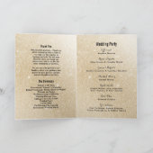 幾何学的金ゴールドグリッターグラー結婚ム プログラム (内部)