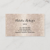 幾何学的金ゴールドグリッタースプレー洗浄サービス 名刺 (裏面)