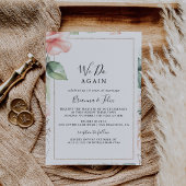 幾何学的金ゴールドグリーン我々は再び誓いを誓う 招待状