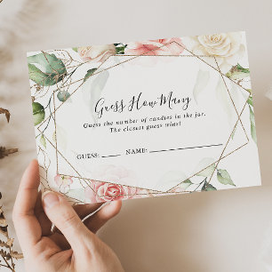 幾何学的金ゴールドグリーン推測ゲームカードの数 名刺